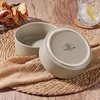 E-far Cereal Bowls Set of 4, 25oz Ceramic Deep Soup Bowls for Kitchen, Microwave Safe Bowls for Serving Prep, Rice, Dessert, Snack, Salad, Dishwasher Safe, Speckled Green(Deep Khaki)