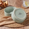 E-far Cereal Bowls Set of 4, 25oz Ceramic Deep Soup Bowls for Kitchen, Microwave Safe Bowls for Serving Prep, Rice, Dessert, Snack, Salad, Dishwasher Safe, Speckled Green(Mist Green)
