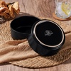 E-far Cereal Bowls Set of 4, 25oz Ceramic Deep Soup Bowls for Kitchen, Microwave Safe Bowls for Serving Prep, Rice, Dessert, Snack, Salad, Dishwasher Safe, Speckled Green(Matte Black)