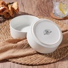 E-far Cereal Bowls Set of 4, 25oz Ceramic Deep Soup Bowls for Kitchen, Microwave Safe Bowls for Serving Prep, Rice, Dessert, Snack, Salad, Dishwasher Safe, Speckled Green(Stone White)