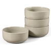 E-far Cereal Bowls Set of 4, 25oz Ceramic Deep Soup Bowls for Kitchen, Microwave Safe Bowls for Serving Prep, Rice, Dessert, Snack, Salad, Dishwasher Safe, Speckled Green(Cream Coffee)