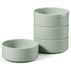 E-far Cereal Bowls Set of 4, 25oz Ceramic Deep Soup Bowls for Kitchen, Microwave Safe Bowls for Serving Prep, Rice, Dessert, Snack, Salad, Dishwasher Safe, Speckled Green(Mist Green)