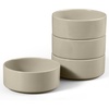 E-far Cereal Bowls Set of 4, 25oz Ceramic Deep Soup Bowls for Kitchen, Microwave Safe Bowls for Serving Prep, Rice, Dessert, Snack, Salad, Dishwasher Safe, Speckled Green(Deep Khaki)