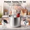 E-far 19QT Water Bath Canner Pot with Canning Supplies Starter Kit | Food-grade Stainless Steel, Tri-ply Base, Home Canning Tools with Rack, Works on All Stovetops Including Induction