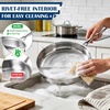 E-far 8 Inch Frying Pan, Small Tri-Ply Stainless Steel Skillet for Cooking Searing Sauting, Heavy-Duty & Non-Toxic Cookware for Kitchen, Induction Compatible, Oven & Dishwasher Safe(8 Inch)