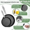 E-far Non Stick Frying Pans, 8/9.5 Inch Skillet Set 2 Piece, Non-toxic Cookware for Cooking with Stay-Cool Handles, Oven Safe & Compatible with All Stovetops(8″ and 9.5″ Fry Pan)