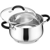 E-far 12 Quart Stock Pot, Stainless Steel Pot with Lid for Cooking Soup Simmering Stew, Tall Induction Pot w/Tri-Ply Thick Base, Large Cooking Pot w/Dual Heat Proof Handles, No-Toxic & Dishwasher Safe(6 Quarts)