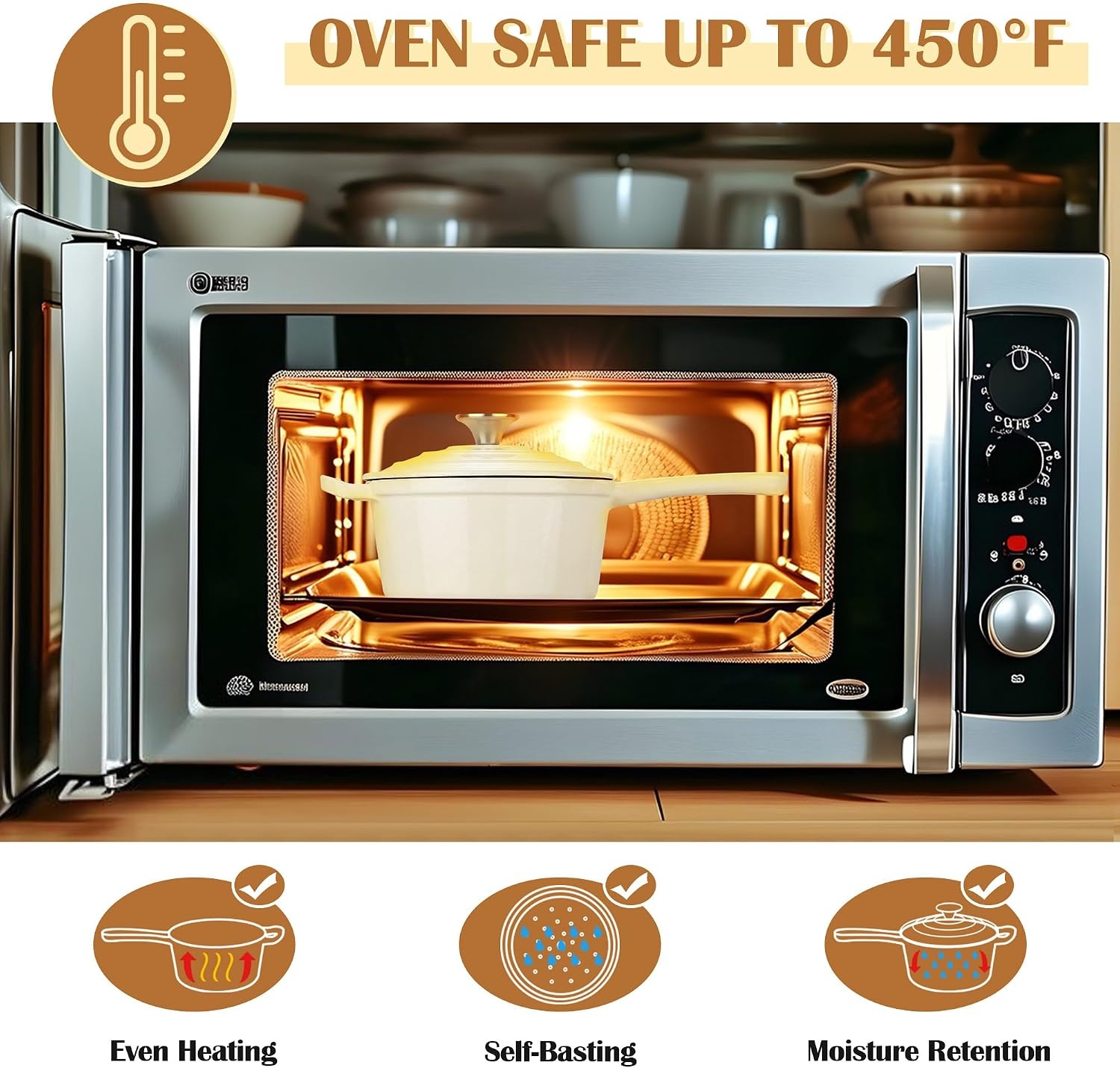 image:imageEfar 1Qt amp 2Qt amp 3Qt Sauce Pan Set with Selfbasting Lids GreenCream