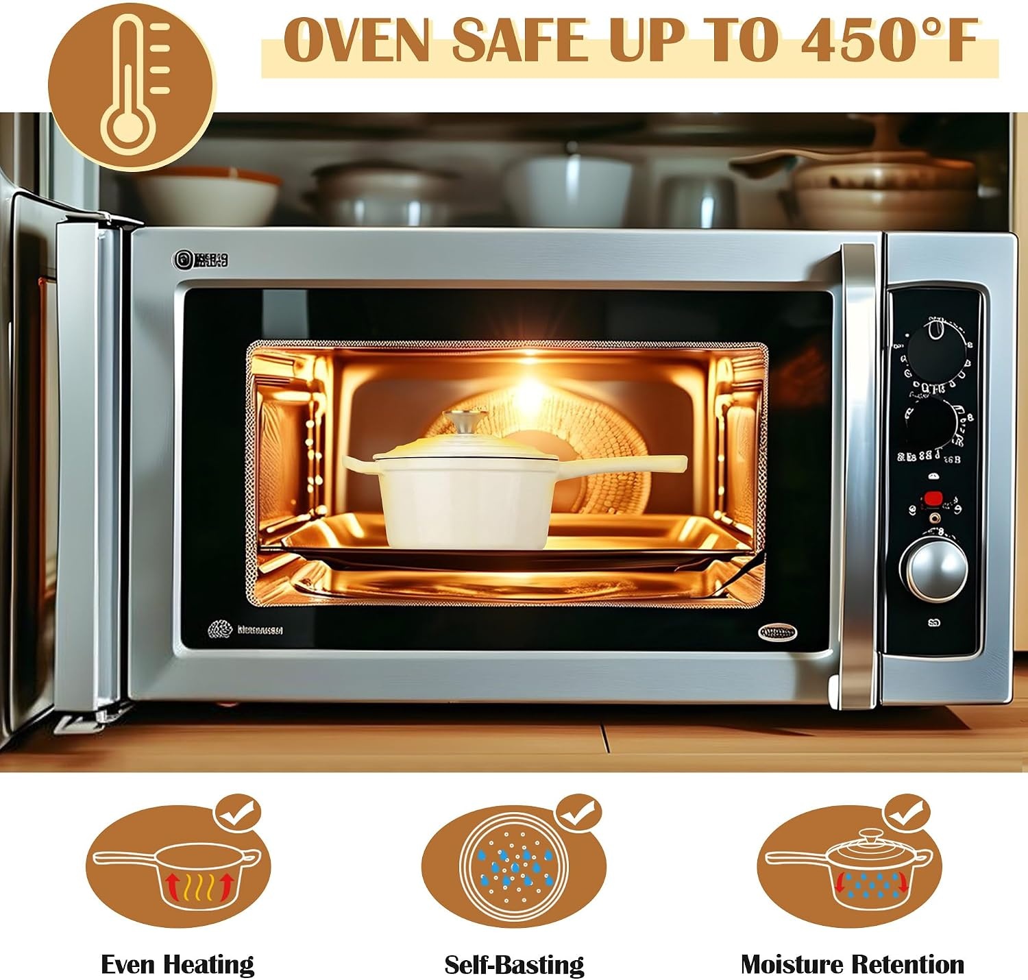 image:imageEfar 1Qt amp 2Qt amp 3Qt Sauce Pan Set with Selfbasting Lids GreenCream