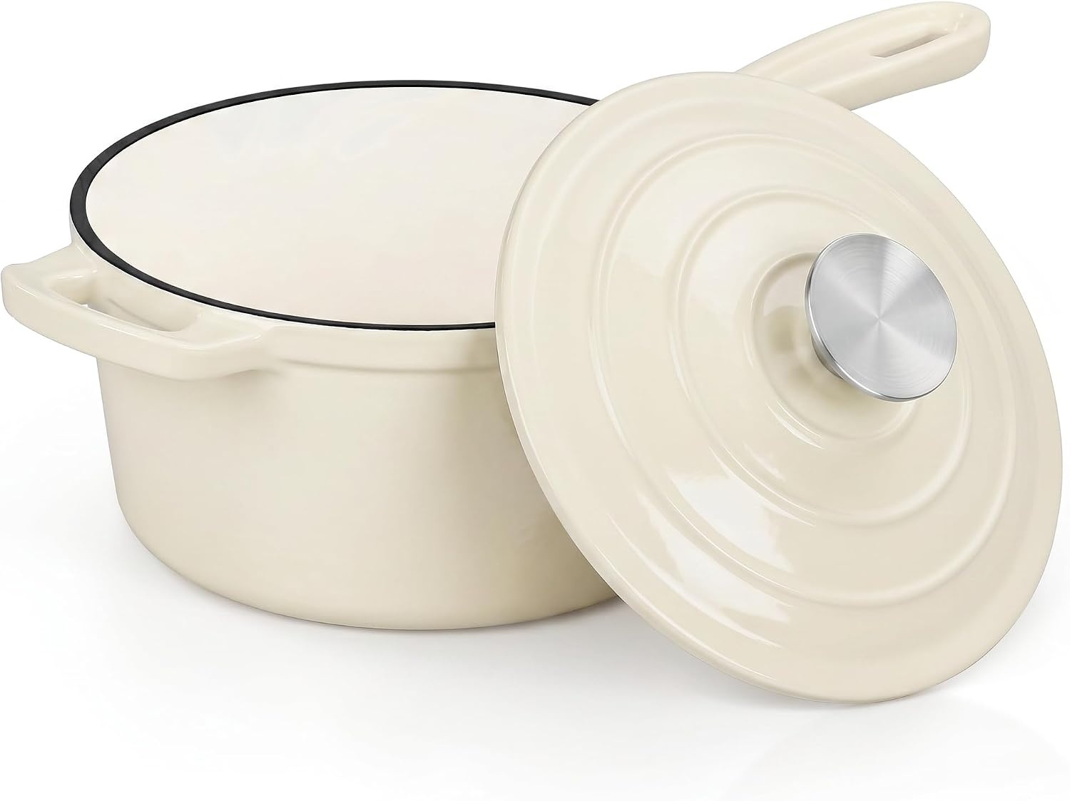 image:imageEfar 1Qt amp 2Qt amp 3Qt Sauce Pan Set with Selfbasting Lids GreenCream