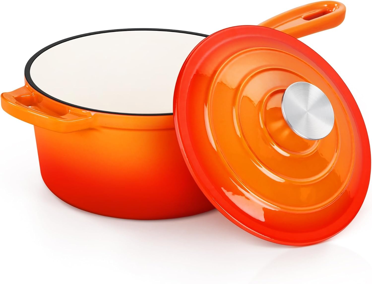 image:imageEfar 1Qt amp 2Qt amp 3Qt Sauce Pan Set with Selfbasting Lids GreenOrange