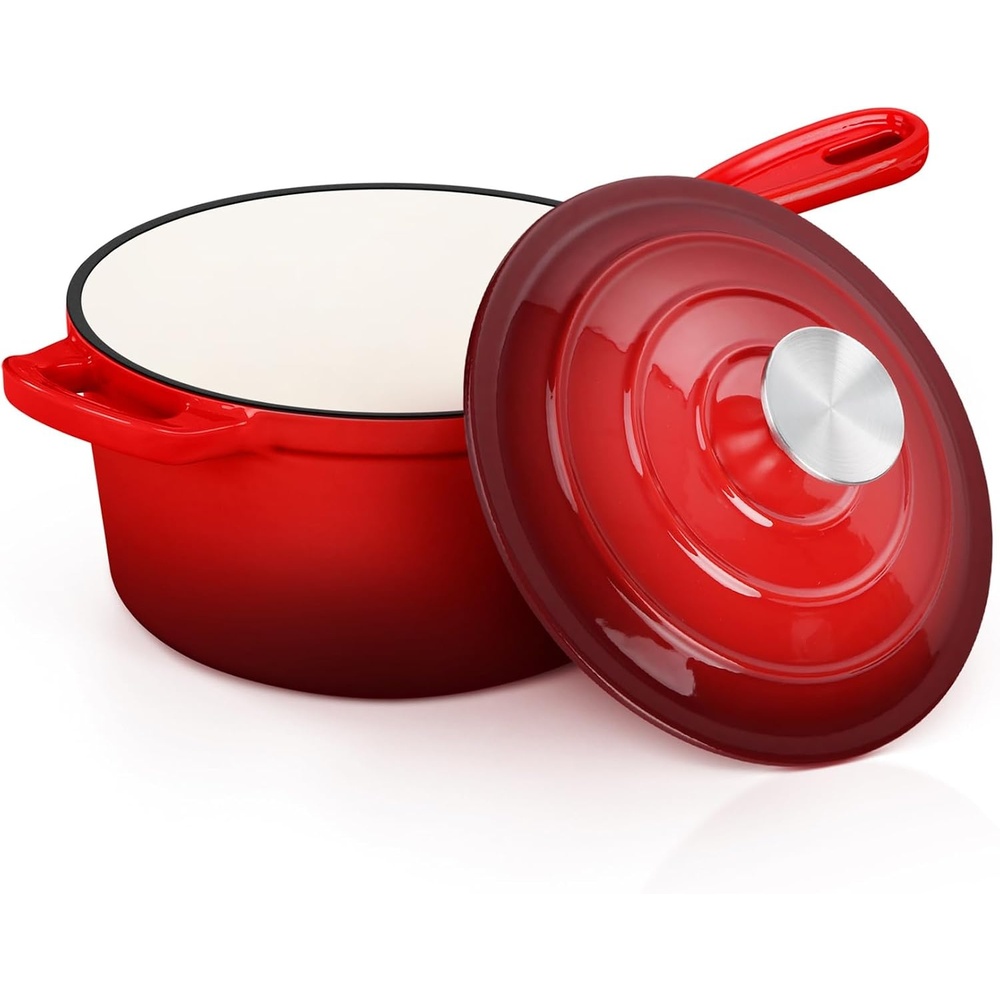 image:imageEfar 1Qt amp 2Qt amp 3Qt Sauce Pan Set with Selfbasting Lids GreenRed