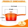 E-far 1Qt & 2Qt & 3Qt Sauce Pan Set with Self-basting Lids, Green(Orange)