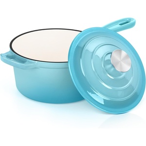 E-far 1Qt & 2Qt & 3Qt Sauce Pan Set with Self-basting Lids, Green(Light Blue)