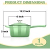 E-far 1Qt & 2Qt Enameled Cast Iron Sauce Pan Set with Self-basting Lids | Small Heavy Duty Dutch Oven Pot for All Kitchen Stove, Induction-Ready & Easy Clean, Pink(Pistachio Green)