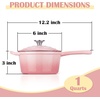 E-far 1Qt & 2Qt Enameled Cast Iron Sauce Pan Set with Self-basting Lids | Small Heavy Duty Dutch Oven Pot for All Kitchen Stove, Induction-Ready & Easy Clean, Pink(Pink)