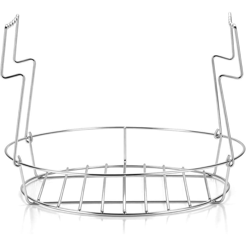 image:imageEfar 114 Stainless Steel Canning Rack Jar Rack for Water Bath Canner Fits Pots 124 Dia amp Up Holds 7 Pint or 6 Quart Jars Jar Lifter with Foldable Handles Reinforced Frame Dishwasher Safe