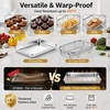 E-far Air Fryer Basket for Oven, Large Air Fryer Basket & Tray, 18’’ x 13’’ | Stainless Steel Crisper Tray & Baking Pan, for Oven Cooking Broiling Grilling, Heavy Duty & Dishwasher Safe(9.4” x 7.3”)