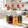 E-far Canning Supplies Starter Kit with Rack, Home Canning Tools Set | Food-grade Stainless Steel Canning Accessories: Funnel, Ladle, Tongs, Jar Lifter, Jar Wrench, 3-in-1 Magnetic Lid Lifter