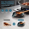 E-far Spoon Rest, Ceramic Spoon Holder for Stove Top, Heat-Resistant | 5 Inch Utensils Rest for Coffee Bar & Kitchen Counter Decor, Fits Ladles & Spatulas, Dishwasher Safe, Matte Black(Blue)