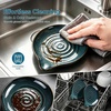 E-far Spoon Rest, Ceramic Spoon Holder for Stove Top, Heat-Resistant | 5 Inch Utensils Rest for Coffee Bar & Kitchen Counter Decor, Fits Ladles & Spatulas, Dishwasher Safe, Matte Black(Blue)