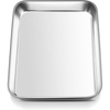 E-far Stainless Steel Baking Sheet 4 Pack, 9″x13″ Cookie Sheets for Baking | Stainless Steel Sheet Cake Pan, Non-toxic Baking Trays for Oven Cooking, Healthy & Rust Free, Easy Clean & Dishwasher Safe(1)