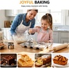 E-far Mini Loaf Pan, 8-Cavity Stainless Steel Baking Bread Pans Set, 2 Pack(1)