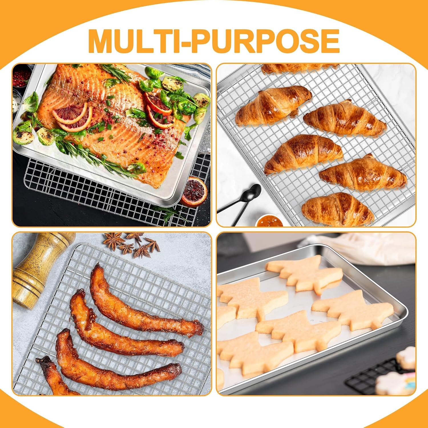 image:imageEfar Large Baking Sheet with Wire Rack 20 x 14 1 Pan 1 Cooling Rack176x13