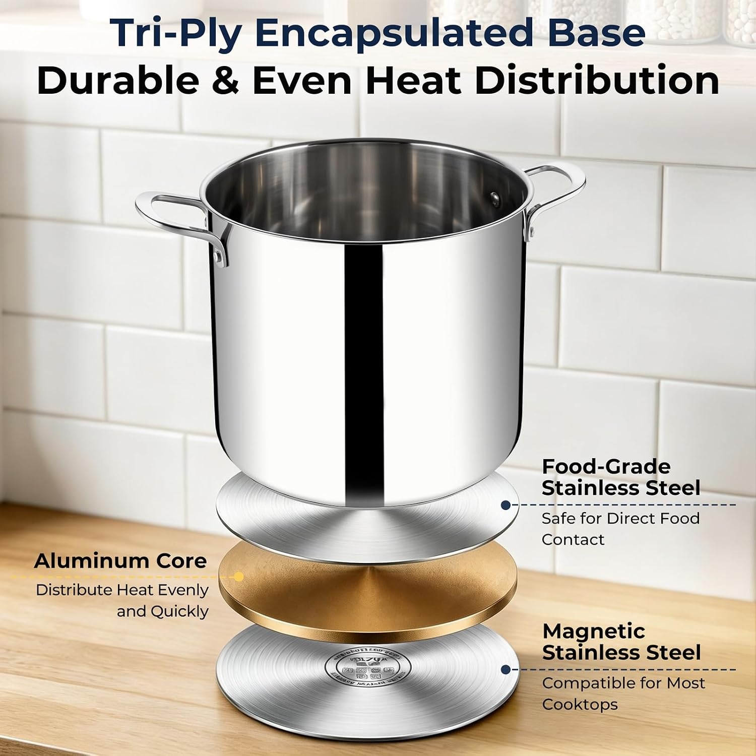 image:imageEfar Large Stainless Steel Stock Pot with Lid 24QT Induction Cooking Pot8 Quarts