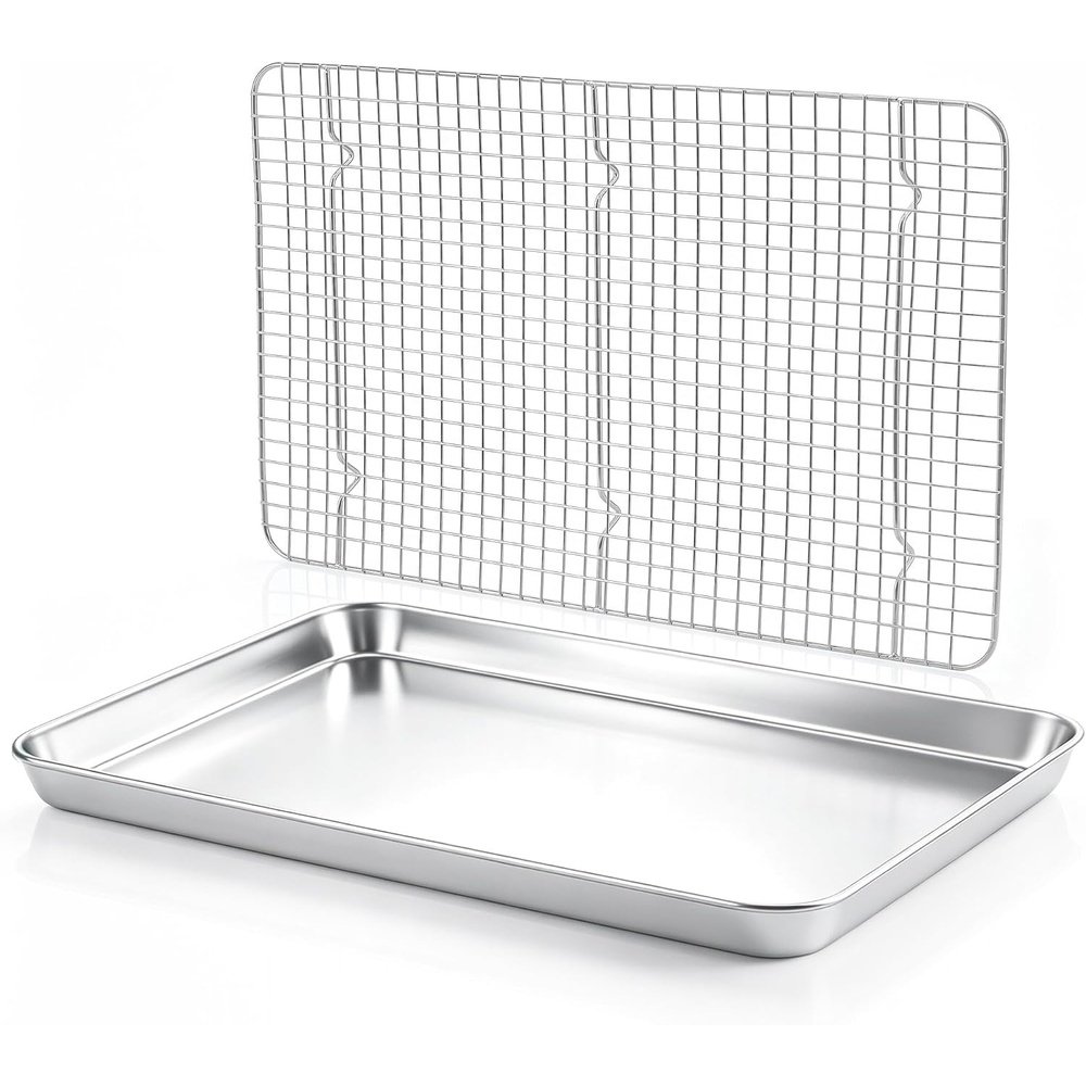 image:imageEfar Large Baking Sheet with Wire Rack 20 x 14 1 Pan 1 Cooling Rack20x14