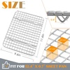 Cooling Rack Set of 2, E-far 18½x12½ Wire Racks for Baking Cooking Grilling(11.6” x 9.2”)