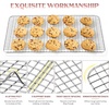 Cooling Rack Set of 2, E-far 18½x12½ Wire Racks for Baking Cooking Grilling(18.5″x12.6″)