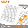 Cooling Rack Set of 2, E-far 18½x12½ Wire Racks for Baking Cooking Grilling(8.6” x 6.2”)