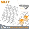 Cooling Rack Set of 2, E-far 18½x12½ Wire Racks for Baking Cooking Grilling(9.7” x 7.3”)