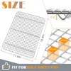 Cooling Rack Set of 2, E-far 18½x12½ Wire Racks for Baking Cooking Grilling(Half Sheet)
