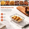 E-far 11.8” Air Fryer Basket for Oven, 3 Pcs Stainless Steel Air Fryer Rack(2)