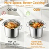 E-far 12 Quart Tri-Ply Stock Pot with Lid, Stainless Steel Cooking Pot(12 Quarts)