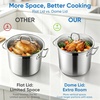 E-far 12 Quart Tri-Ply Stock Pot with Lid, Stainless Steel Cooking Pot(20 Quarts)