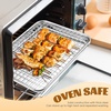 E-far 20×14 Large Baking Sheet with Wire Rack Set, 2 Pans + 2 Bacon Racks(4)