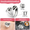 E-far 4 Inch Mini Heart Cake Pan Set of 3, Stainless Steel Heart Shaped Smash Cake Baking Mold, Small Heart Cake Tin for Valentine’s Day Anniversaries Birthday, Non-toxic & Dishwasher Safe(Silver)