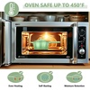 E-far Enameled Cast Iron Sauce Pan with Lid, 1 Quart Dutch Oven Cooking Pot(Pistachio Green)