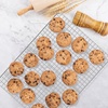 E-far Large Baking Sheet with Wire Rack, 20″ x 14″ (1 Pan +1 Cooling Rack)(17.6″x13″)