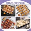 E-far Large Baking Sheet with Wire Rack, 20″ x 14″ (1 Pan +1 Cooling Rack)(20″x14″)