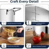 E-far Large Stainless Steel Stock Pot with Lid, 24QT Induction Cooking Pot(8 Quarts)