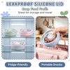 E-far Stainless Steel Baby Bowls with Suction & Lids for Toddlers & Kids(4 PCS Bowls with Lids)