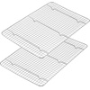 Cooling Rack Set of 2, E-far 18½x12½ Wire Racks for Baking Cooking Grilling(18.5″x12.6″)