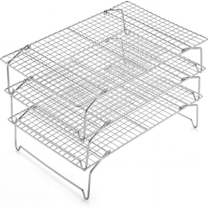 E-far 5-Tier Collapsible Cooling Racks for Cooking and Baking, 15”x10”(3)