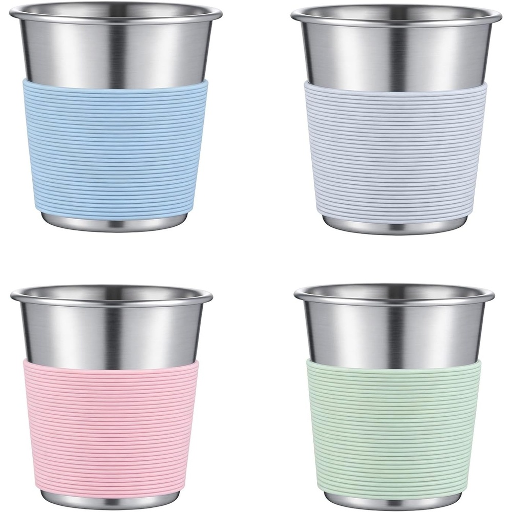 image:imageEfar Stainless Steel Cups for Kids 8oz4 Pack Childrens Pint Cups